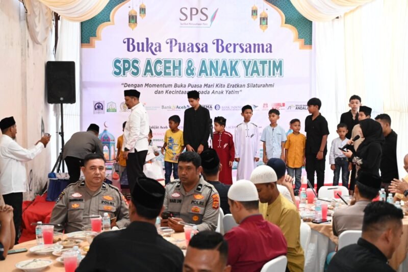 SPS Aceh melaksanakan buka puasa bersama sekaligus memberikan santunan kepada anak yatim Kamis (20/3/2025). Foto: Dok. SPS Aceh