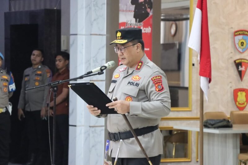 Irjen Dr. Achmad Kartiko Pimpin Upacara Sertijab Wakapolda Aceh. Foto: Dok. Humas Polda Aceh