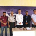 Foto bersama setelah Penandatangan kerjasama antara Kepala Kantor Imigrasi Kelas II TPI Sabang, Muchsin Miralza dengan Direktur Utama NOA Indonesia, Nazarullah. Foto: Dok. Pribadi/NOA.co.id