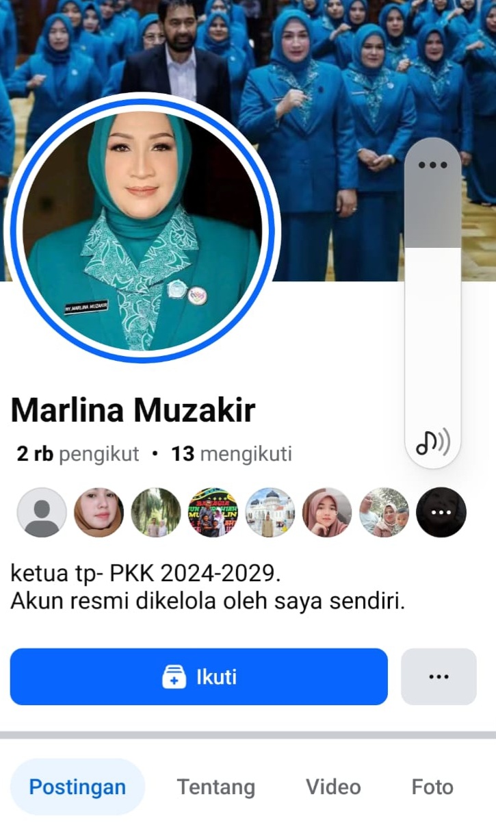 Akun Fb Palsu Atas Namakan Ketua PKK Aceh, Masyarakat Diminta Berhati-Hati. Foto: Dok. Biro Adpim Setda Aceh