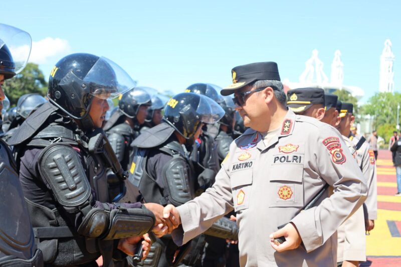 Polda Aceh Gelar Simulasi Sispam Kota Hadapi Kontijensi Tahun 2025. Foto: Dok. Humas Polda Aceh