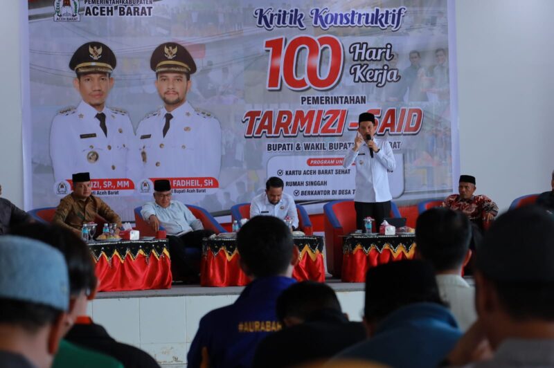 Bupati Tarmizi dan Wakil Bupati Said Fadheil Gelar Kritik Konstruktif 100 Hari Kerja, Dorong Pemerintahan Transparan. Foto: Dok. Diskominsa Aceh Barat