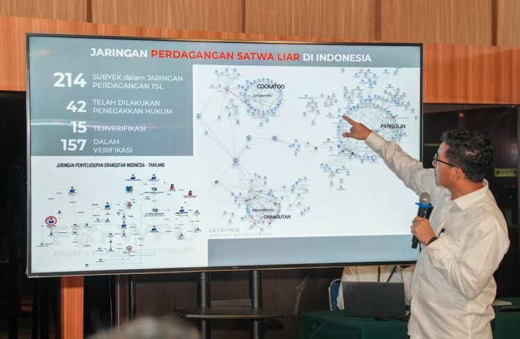 Ditjen Gakkumhut, Kementerian Kehutanan memaparkan capaian kinerja periode Januari hingga April 2025, Jakarta, Selasa (6/5/2025). (Foto : NOA.co.id/HO-Kemenhut).
