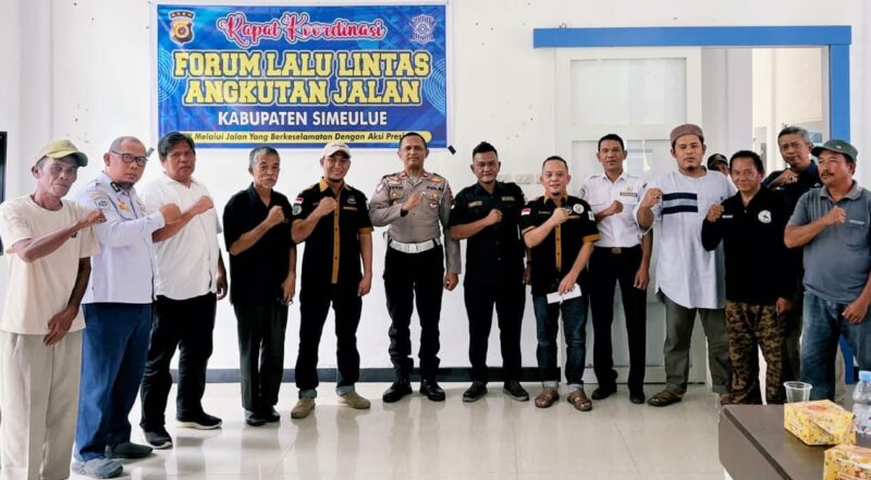 Polres Simeulue Gelar Rapat Koordinasi LLAJ, Fokus Tekan Angka Kecelakaan dan Overload Kendaraan. Foto:Dok. Argam/Noa.co.id.