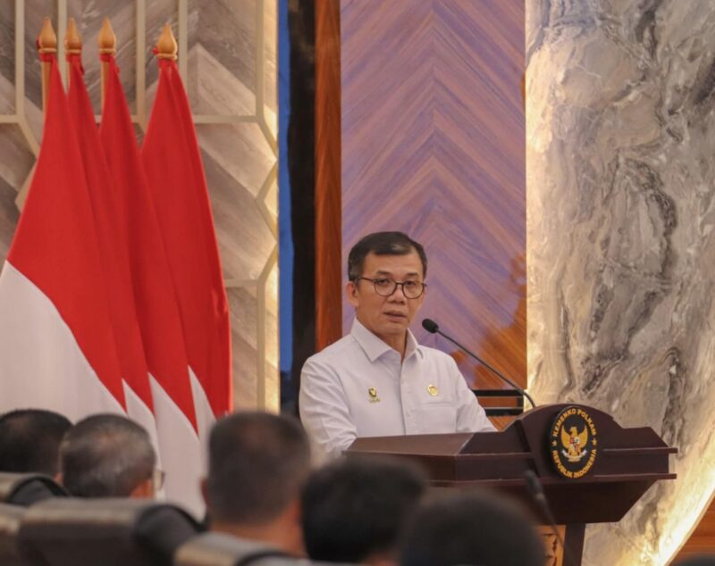 Sekretaris Kemenko Polkam, Letjen TNI Mochamad Hasan, pada saat pembukaan Pembekalan CPNS, Jakarta, Selasa (3/6/2025). (Foto : NOA.co.id/HO-Kemenko Polkam RI).