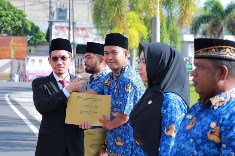 416 CPNS dan PPPK Aceh Barat Terima SK Pengangkatan, Bupati Tarmizi: ASN Harus Profesional dan Kreatif. Foto: Dok. Diskominsa Aceh Barat