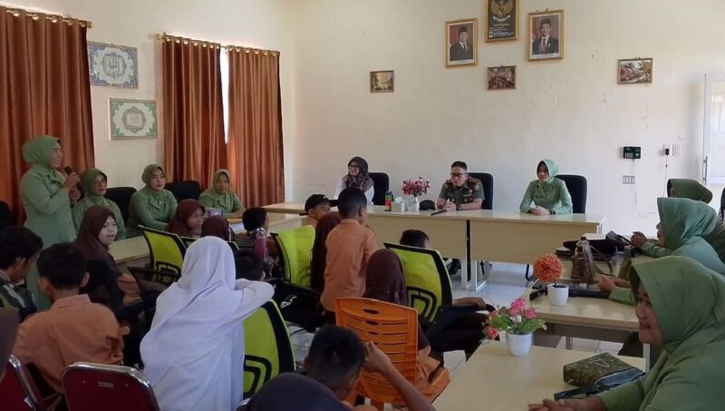 Dandim 0115 Simeulue dan Ketua Persit KCK Berikan Dukungan Khusus untuk Pendidikan Anak Berkebutuhan Khusus. Foto:Dok. Noa.co.id.