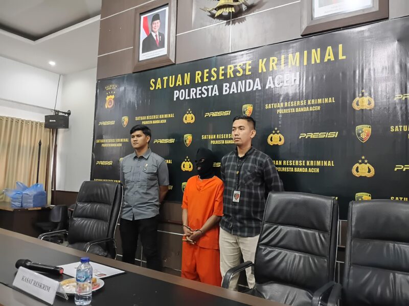 Pelaku yang perkosa anak dibawah umur. Diduga, anak dari rekan kerjanya sendiri. Selasa,(08/07/2025). Foto:Dok. Aininadhirah/Noa.co.id
