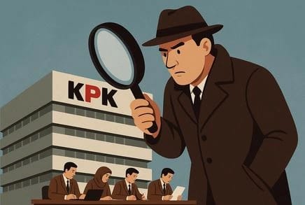 Ilustrasi KPK RI (Dibuat oleh AI).