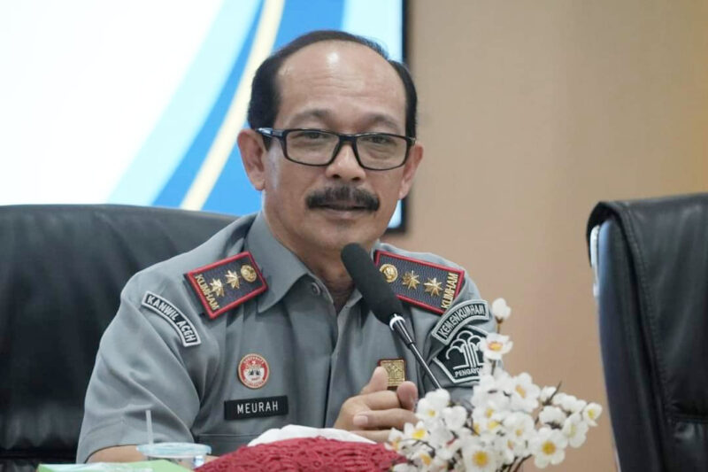 Kepala Kantor Wilayah Kemenkum Aceh, Meurah Budiman. (Foto : Dok.Farid Ismullah/NOA.co.id).