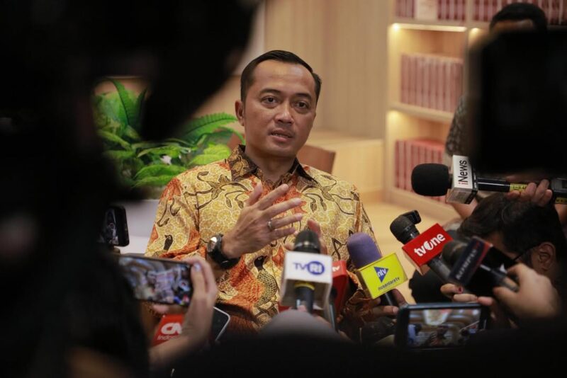 Menteri Sekretaris Negara Prasetyo Hadi saat memberikan keterangan terkait Undangan Upacara di Istana Kepresidenan Jakarta, Jakarta, Selasa (05/08/2025). (Foto : NOA.co.id/HO-BPMI Setpres).