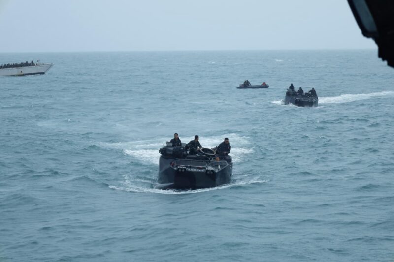 Latihan gabungan multinasional Super Garuda Shield 2025 di Dabo Singkep, Minggu (7/9/2025). (Foto : NOA.co.id/HO-Dispenal).