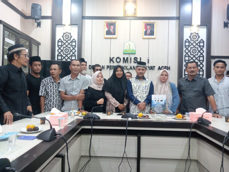 DPRA melalui Komisi I Terima Kunjungan Masyarakat Beutong Ateuh, Banda Aceh, Selasa (9/9/2025). (Foto : Farid Ismullah/NOA.co.id).