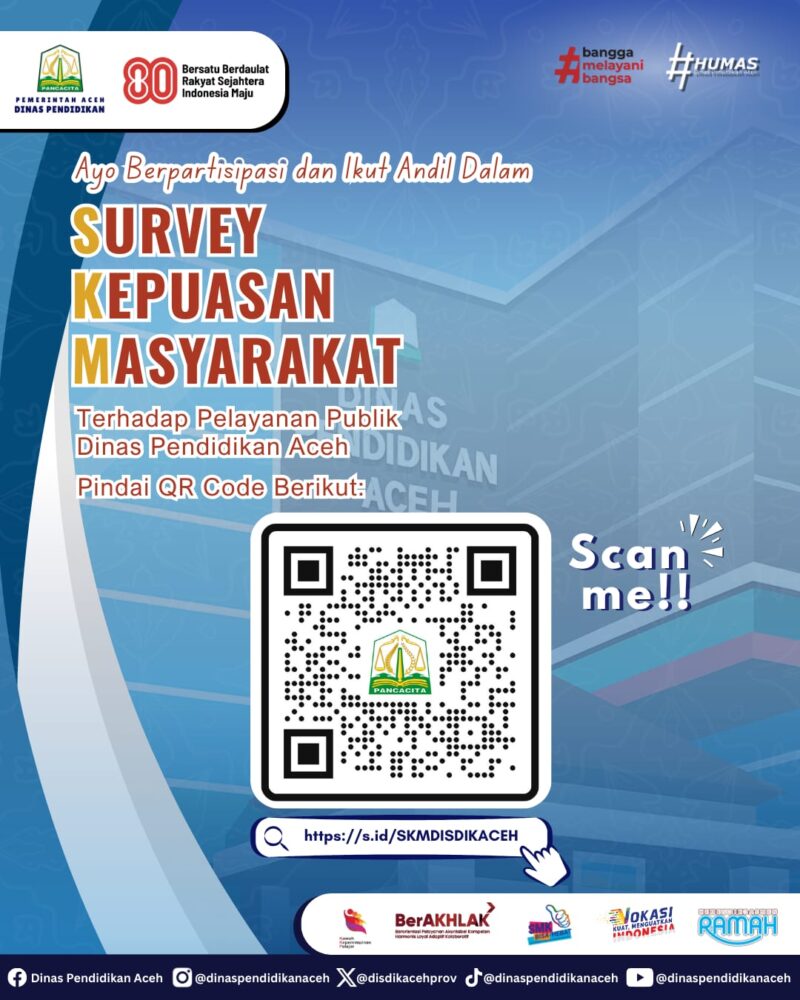 Dinas Pendidikan Aceh Laksanakan Survei Kepuasan Masyarakat. Foto: Dok. Disdik Aceh