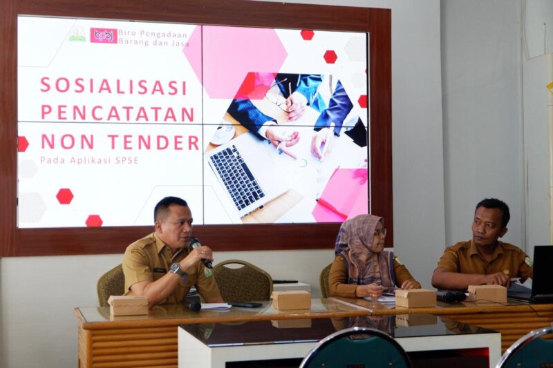 Biro PBJ Setda Aceh Gelar Sosialisasi Pencatatan Non-Tender SPSE. Foto: Dok. Biro PBJ Setda Aceh