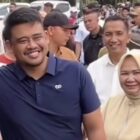 Tangkapan layar Gubernur Sumut Bobby Nasution berhentikan truk berpelat Aceh di wilayah Langkat. Istimewa 