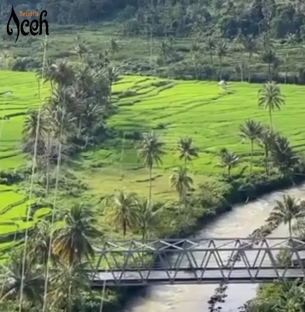 Penampakan jembatan di Desa Bah Ketol. dok. Ist