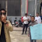 Ketua Forum Mahasiswa Aceh Singkil (Formas), Ahmad Fadil Lauser (Pertama Kiri) bersama Himpunan Mahasiswa dan Pelajar Aceh Singkil (Himapas.  Foto: Dok.Pribadi.