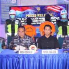 konferensi pers Penyeludupan Sabu Jaringan Internasional, Batam, Jumat (3/10/2025). (Foto : NOA.co.id/HO- Dispenal)