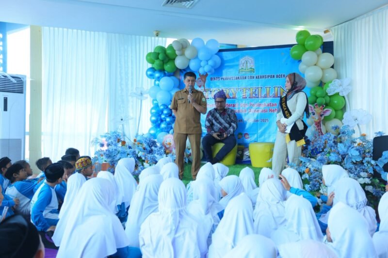 DPKA Gelar Storytelling untuk Tumbuhkan Minat Baca Anak Sekolah Dasar. Foto: Dok. Dinas Perpustakaan dan Kearsipan Aceh