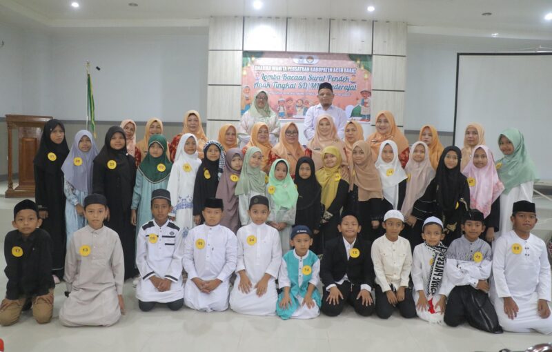DW Aceh Barat Dorong Anak-anak Jadi Generasi Qur'ani melalui Lomba Bacaan Surat Pendek. Foto: Dok. Diskominsa Aceh Barat