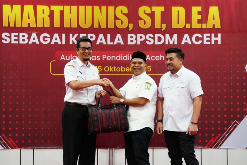Marthunis Pamit, Murthalamuddin Siap Lanjutkan Misi Pendidikan Aceh. Foto: Dok. Disdik Aceh