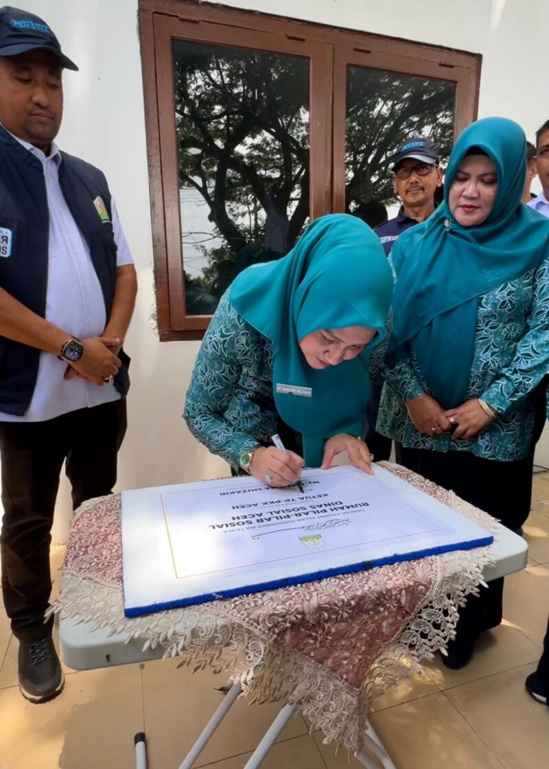 TP PKK Aceh Resmikan Rumah Pilar Sosial. Foto: Dok. Dinsos Aceh