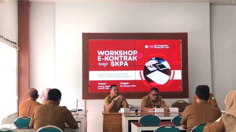 Workshop E-Kontrak pada Aplikasi SPSE Dorong Percepatan Realisasi PBJ. Foto: Dok. Biro PBJ Setda Aceh
