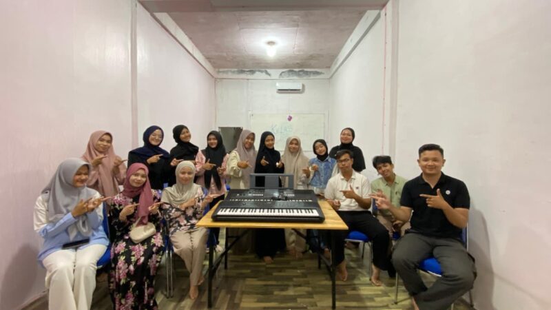 Peluncuran Kelas Musik Keyboard okeh Gen-A di Banda Aceh. Foto. Dok. Teuku Nizar/NOA.co.id