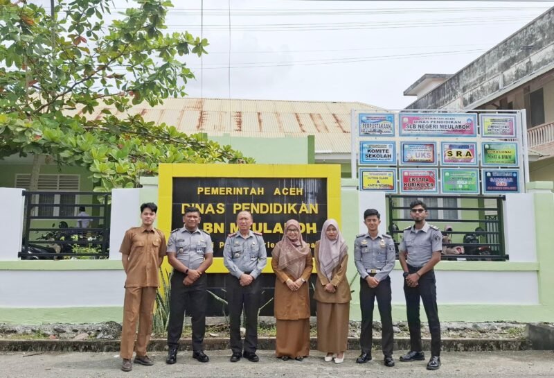 Lembaga Pemasyarakatan Kelas IIB Meulaboh melaksanakan kegiatan Perjanjian Kerjasama (PKS) dengan Sekolah Luar Biasa (SLB) Negeri Meulaboh, Senin (3/11/2025). Foto: Dok. Istimewa
