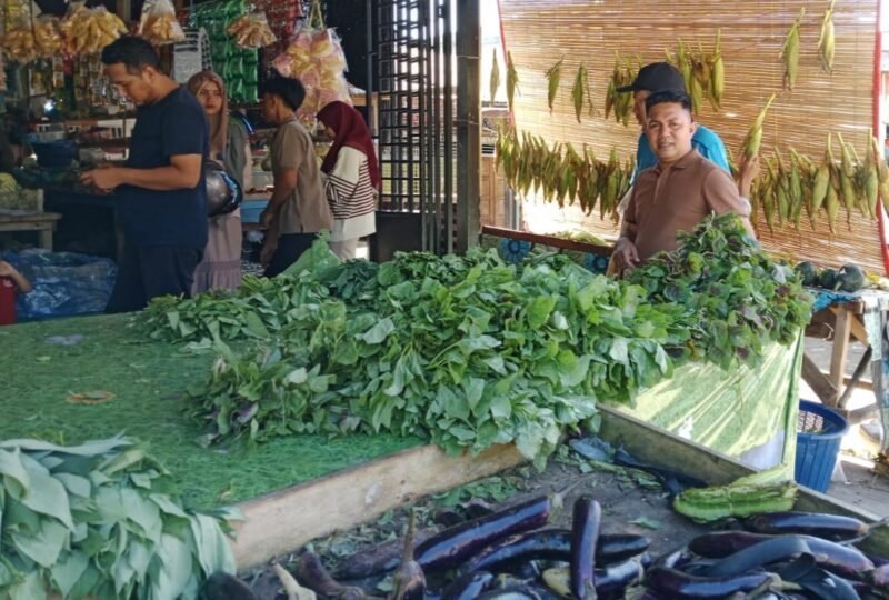 Kabid Perdagangan Khairun. SE, Sedang mengecek langsung harga barang kebutuhan pokok di keude kelontong di Kecamatan Krueng Sabee, Kabupaten Aceh Jaya, Sabtu (29/11/2025). Foto: Dok. Sanusi/NOA.co.id