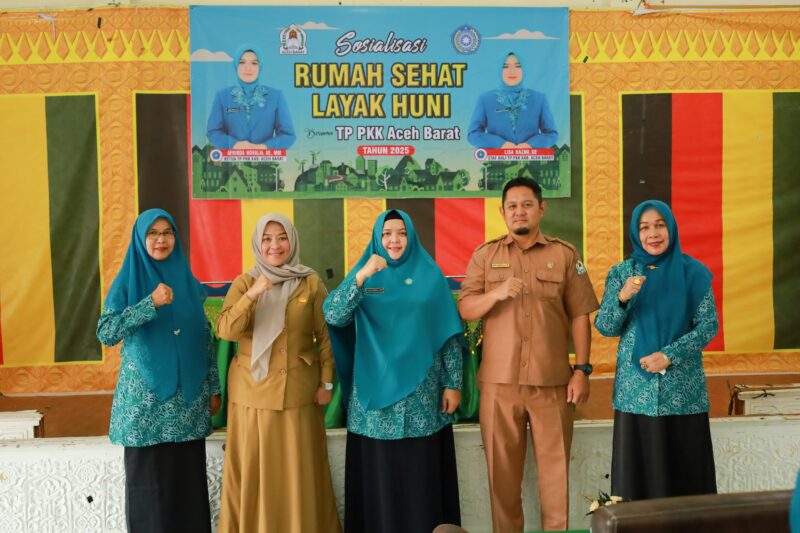 TP PKK Aceh Barat melakukan kegiatan sosialisasi Rumah Sehat Layak Huni yang digelar di Gedung PKK Aceh Barat, Selasa (11/11/2025). Foto: Dok. Istimewa