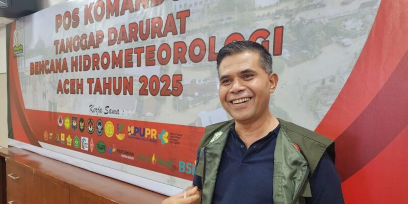 
Juru Bicara Pos Komando Tanggap Darurat Bencana Hidrometeorologi Aceh 2025, Murthalamuddin, S.Pd, MSP. Foto: Dok. Biro Adpim Setda Aceh