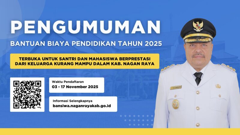 Plt Sekda Nagan Raya, Zulkifli, memberikan keterangan pers terkait pembukaan pendaftaran bantuan biaya pendidikan bagi santri dan mahasiswa berprestasi, Kamis (6/11/2025). Foto: Dok. Kominfotik Nagan Raya