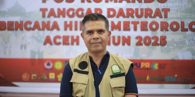 Juru Bicara Pos Komando Tanggap Darurat Bencana Hidrometeorologi Aceh 2025, Murthalamuddin, S.Pd, MSP. Foto: Dok. Biro Adpim Setda Aceh 