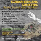 Ika USK membuka Posko Induk Donasi di Menara Alumni untuk membantu korban banjir dan longsor di Aceh, Sumut, dan Sumbar.