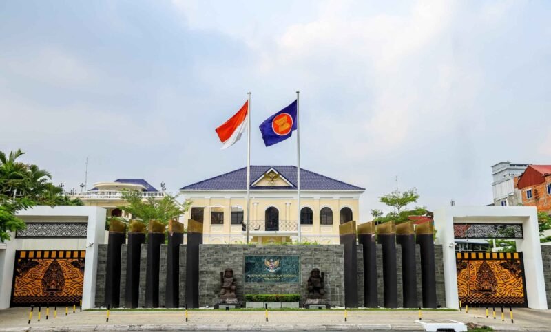 Gedung Kedutaan Besar Republik Indonesia (KBRI) Phnom Penh. (Foto : NOA.co.id/HO-KBRI Phnom Penh).