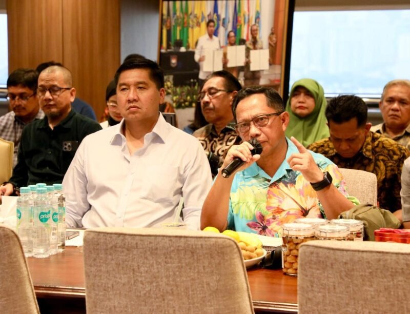 Rapat Pembahasan Huntap Pascabencana di Wilayah Sumatra secara virtual dari Wisma Mandiri, Kementerian Perumahan dan Kawasan Permukiman (PKP), Jakarta, Kamis (25/12/2025). (Foto : NOA.co.id/HO-Puspen Kemendagri).