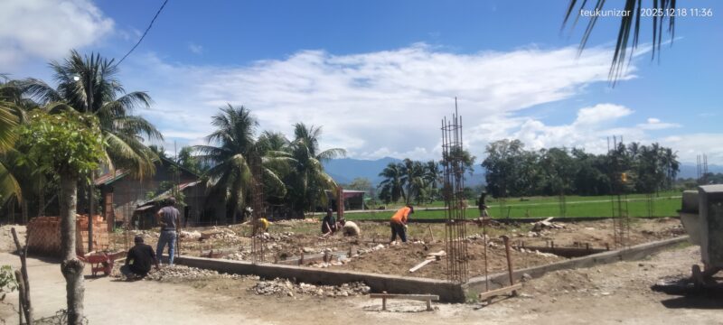 Pembangunan gerai koperasi merah putih di Kabupaten Aceh Barat Daya. Foto. Dok. Teukunizar/NOA.co.id