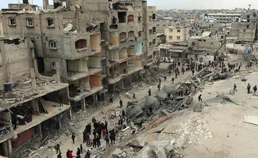 Wilayah Al-Shaboura di Rafah yang rusak akibat konflik. (Foto: Dok. Un.org)