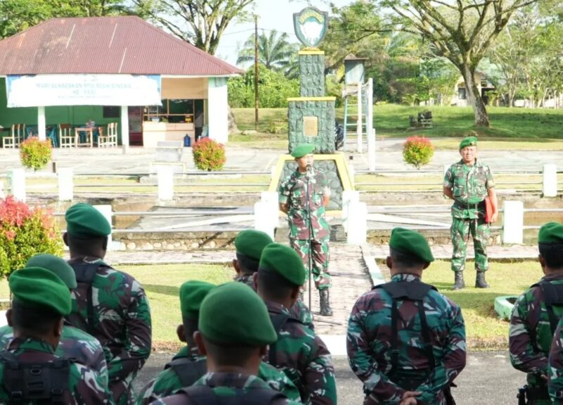 Apel Luar Biasa Kodim 0109/Aceh Singkil  dalam rangka kesiapsiagaan penanggulangan bencana alam kebakaran hutan dan lahan, Ketapang indah, Singkil Utara, Aceh Singkil, Kamis (29/1/2026). (Foto : NOA.co.id/HO-Pen Kodim 0109/Aceh Singkil).
