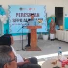 Pengelola Dapur MBG SPPG Alue Dama, Muhammad Haris saat peresmian SPPG Alue Dama, Sabtu (31/1/2026). Foto. Dok. Teukunizar/NOA.co.id