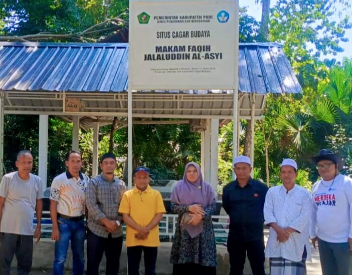 Pelestarian situs cagar budaya Makam Faqih Jalaluddin Al-Asyi di Gampong Dayah Tuha, Kecamatan Batee, Kabupaten Pidie, pada Ahad 4 Januari 2026. Foto: NOA