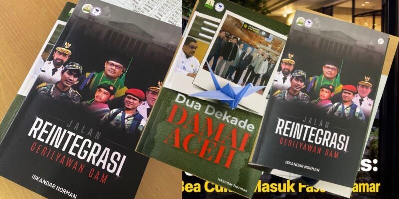 Buku bertema perdamaian dan reintegrasi Aceh dalam rangka peringatan Hari Damai Aceh. Foto: Dok. Istimewa 