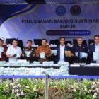 BNN RI saat pemusnahan barang bukti hasil tindak pidana narkotika di Lapangan Parkir BNN dan PT. Jasa Medivest, Karawang, Rabu (18/2/2026). (Foto : NOA.co.id/HO-BNN RI).