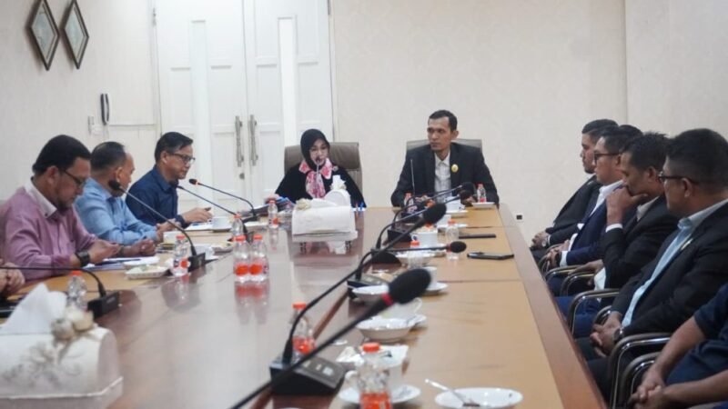 Wali Kota Banda Aceh Illiza Sa’aduddin Djamal menerima kunjungan Komisioner Komisi Informasi Aceh di Pendopo Wali Kota Banda Aceh, Jumat (30/1/2026). Foto: Dok. Diskominfo Kota Banda Aceh