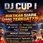 Turnamen DJ Cup I eFootball PES PS4 Digelar Februari 2026. Dok. Teukunizar/NOA.co.id