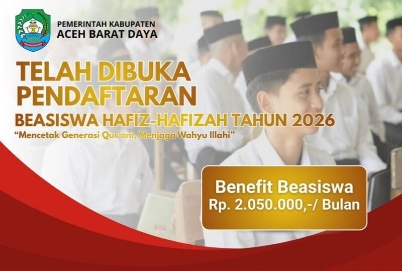 Pemkab Abdya buka beasiswa hafiz tahun 2026. Foto. Dok. Teukunizar/NOA.co.id