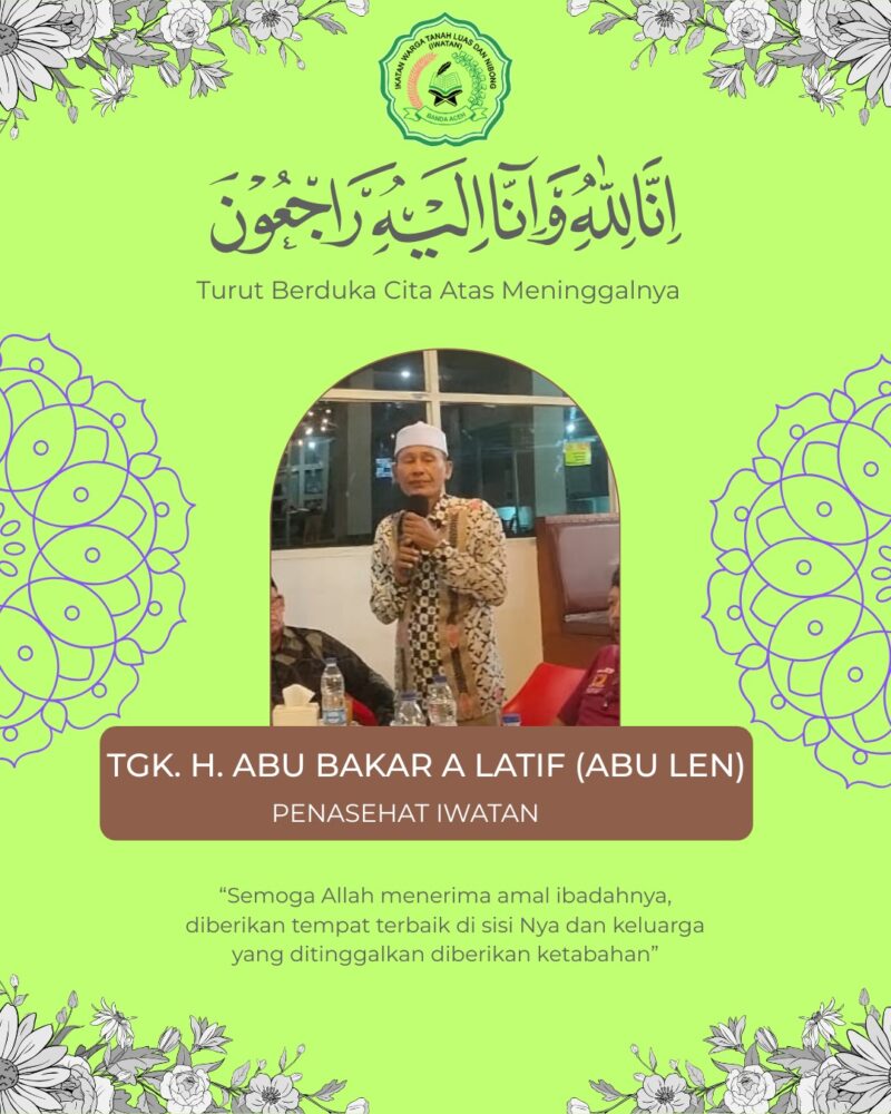 Tokoh IWATAN Abu Bakar Latif atau Abu Len meninggal dunia. Foto: Dok. Istimewa