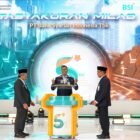 Direktur Utama PT Bank Syariah Indonesia (Persero) Tbk Anggoro Eko Cahyo saat menghadiri Tasyakuran Milad ke-5 BSI di BSI Tower, Jakarta, Senin (02/02/2026). Foto: Dok. Istimewa 